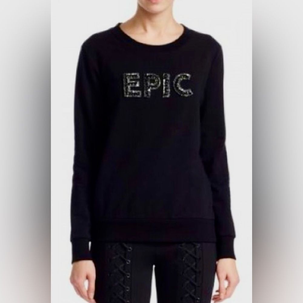 Scripted Black 'EPIC' with rhinestones Sweatshirt